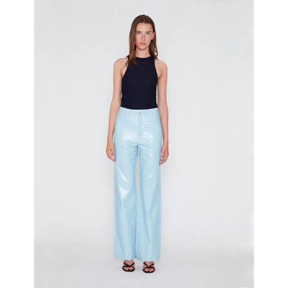 ROTATE Birger Christensen Rottie Pants in Sky Blue Size M - Picture 1 of 11